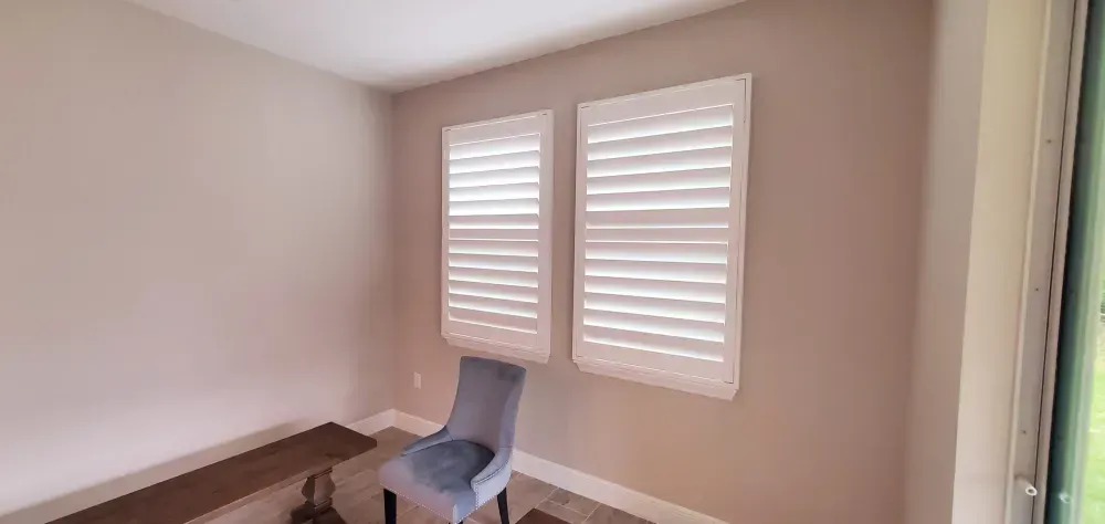 Custom plantation shutters specialty shape - A&Q Custom Shutters Orlando