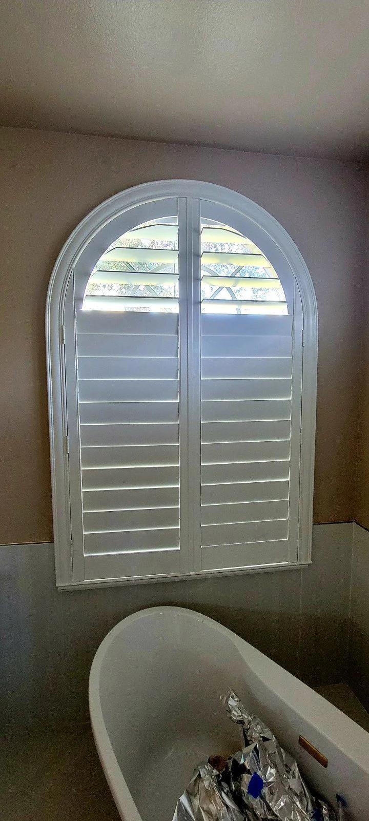 plantation shutters specialty shape - A&Q Plantation Shutters Orlando