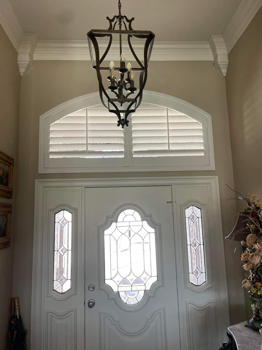 Custom plantation shutters specialty shape - A&Q Custom Shutters Orlando